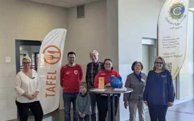 Civitan Club und Tafel beim Handball Heimspiel des TVE