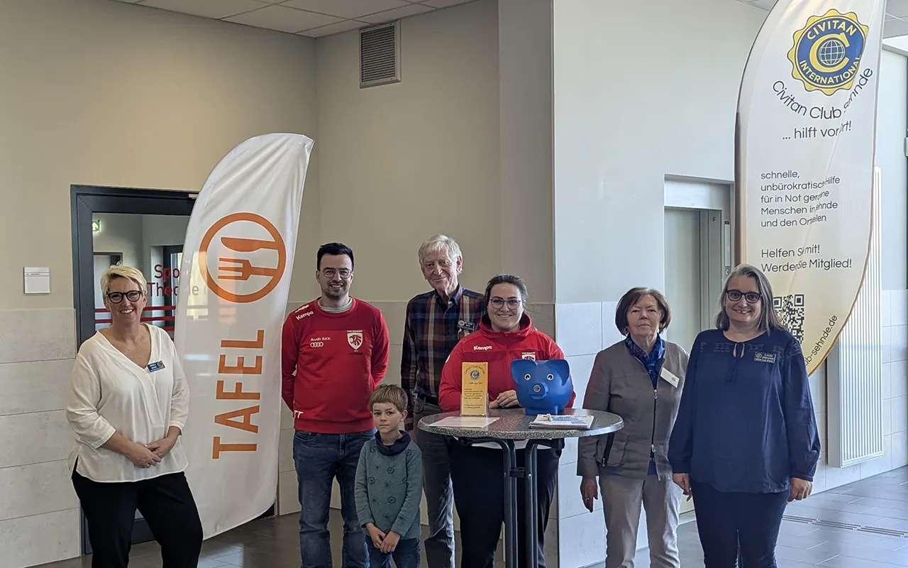 Civitan Club und Tafel beim TVE Sehnde – Heimspieltag