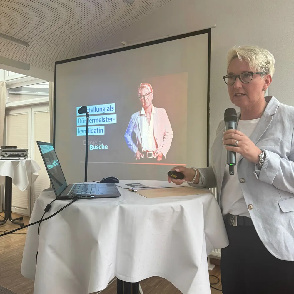 Daniela Busche, Mitgliederversammlung am 6. Mai 2025